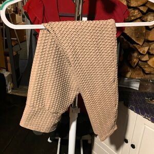 Booty by Brabants croco Tan Textured Bottoms